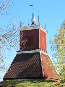 Wooden bell tower building photo