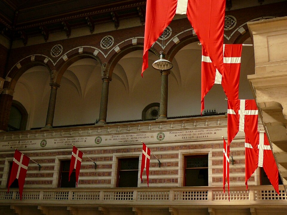 Town hall flags denmark