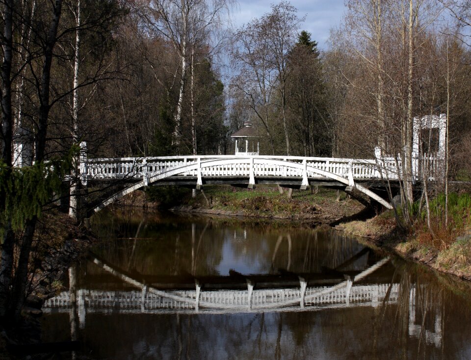Water reflection white