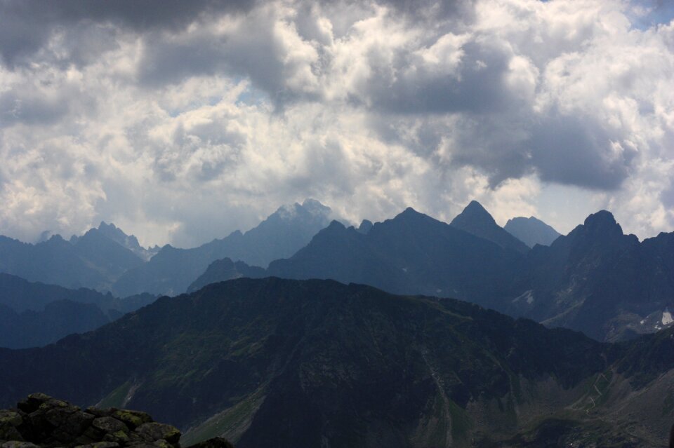 Panorama from świnica dolina pięciu stawów polskich the high tatras