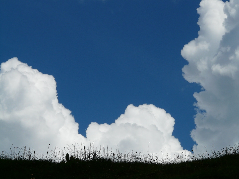 Thunderstorm sky blue