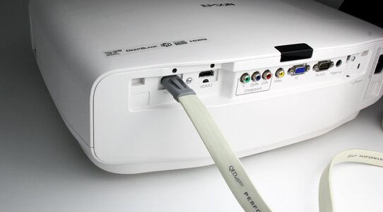 Cable connections big-screen