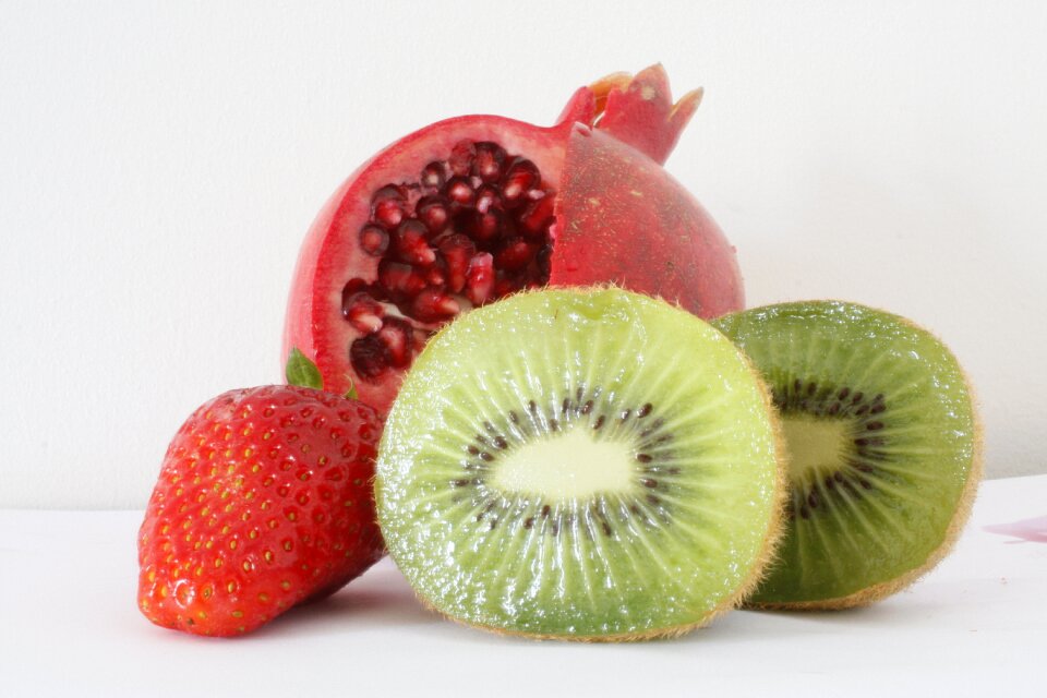 Pomegranate kiwi strawberry