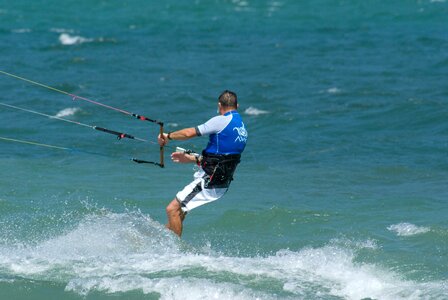 Kitesurf water sports lake