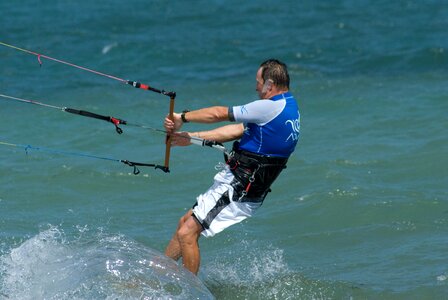 Kite surfing water sports lake photo