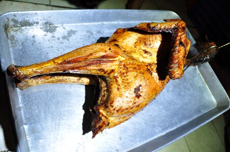 Barbecue turkey roast turkey