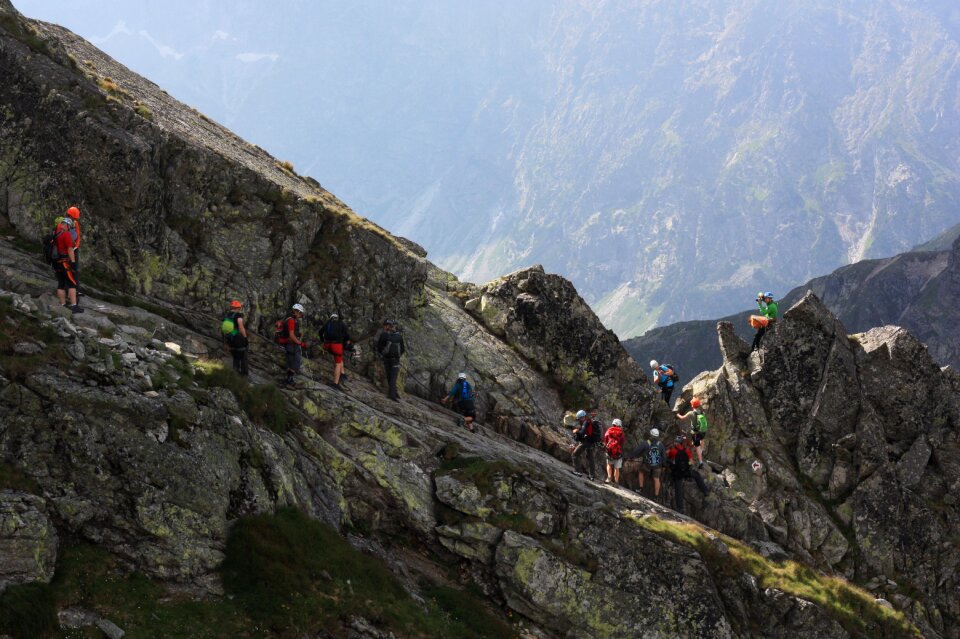 Hiking trail but in the mountains tourism