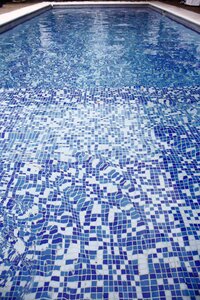 Pool tile water