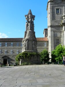 Sculpture santiago of compostela church photo