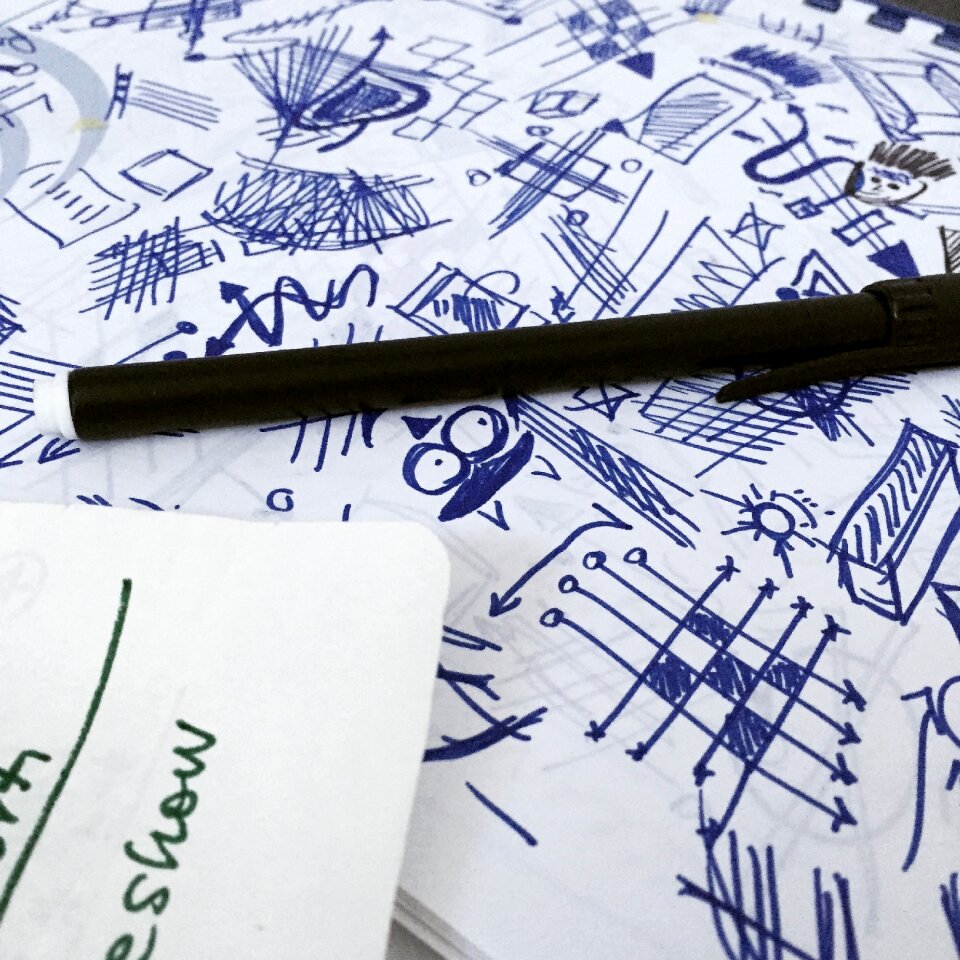 Clipboard written designs