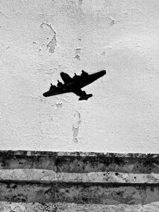 Silhouette airplane shape