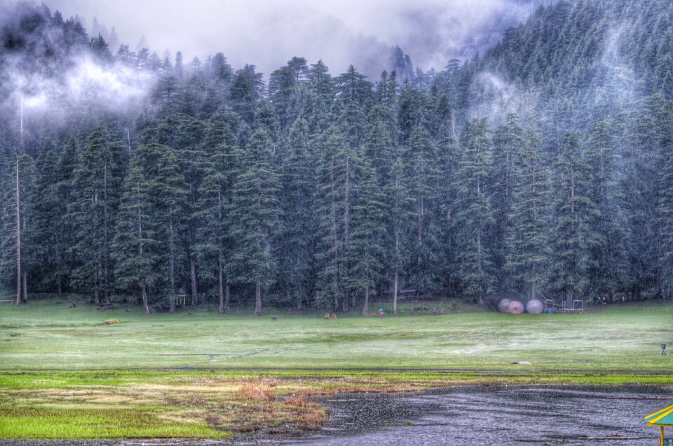 Snow season landscape