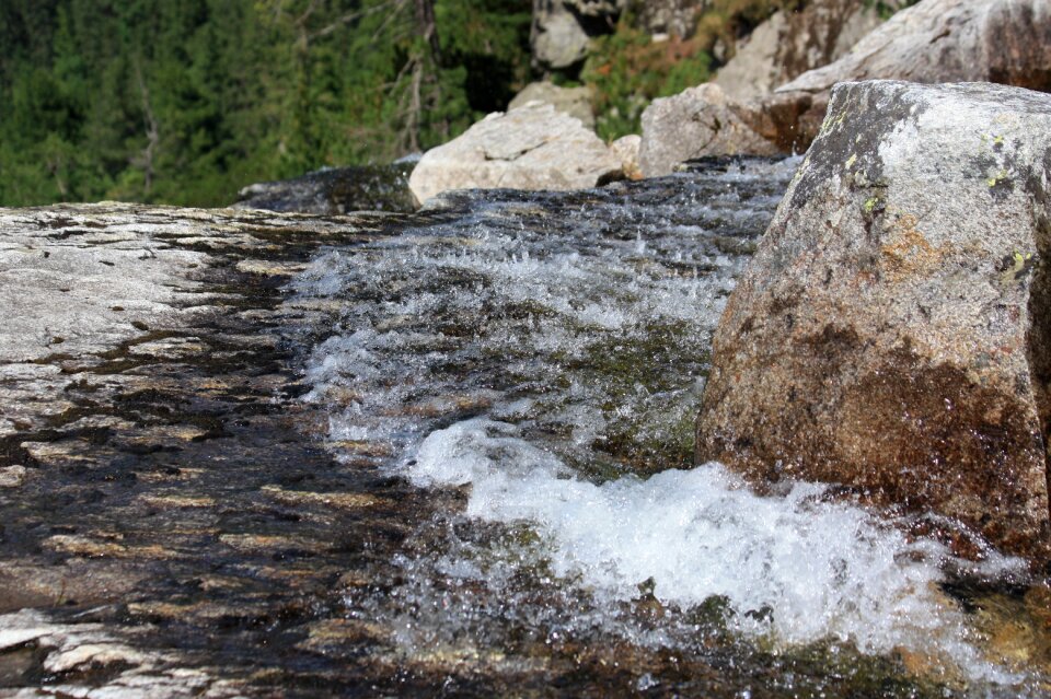 Water the threshold of black pond mountain hiking