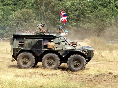 Vehicle show armed