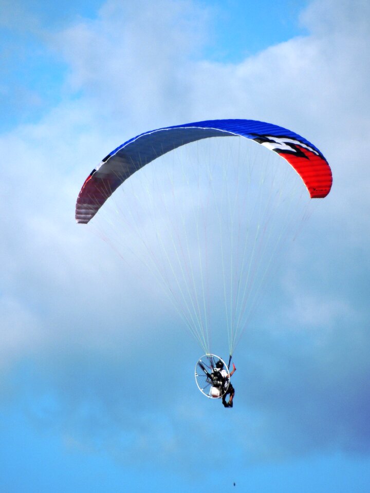 Paraglider flight paragliding