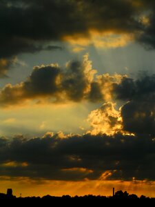 Clouds light evening photo