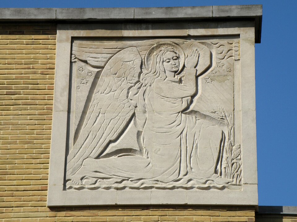 Relief decor angel