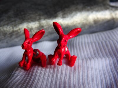 Rabbits pink jewelry