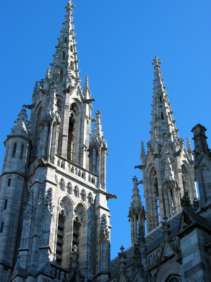 Belgium gothic cathedral