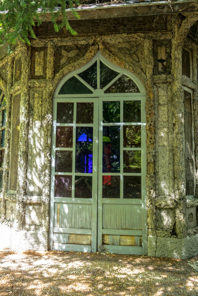 Abandoned wood old door