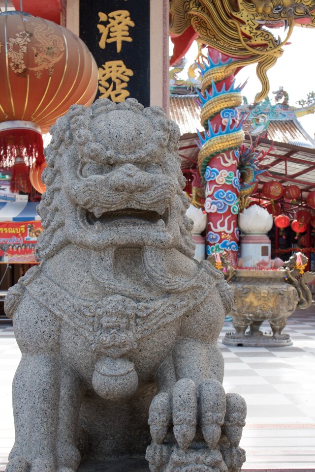 The main shrine in the city my father suphan buri dragon's heaven village