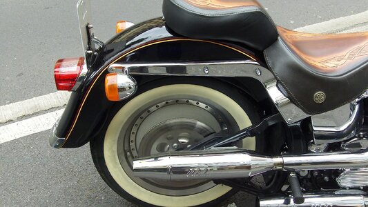 Harley wheel motorcycle photo