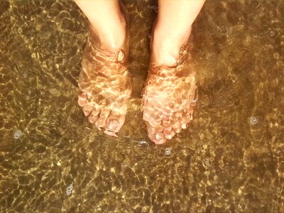 Feet fashion sand photo