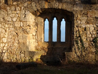 Castle window middle ages photo