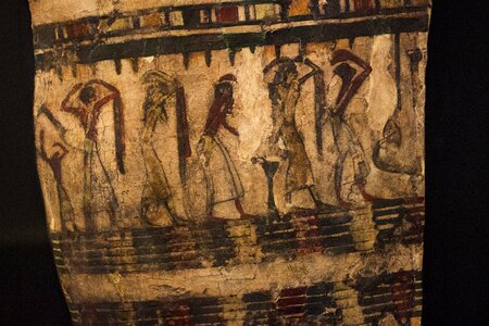 Relief painting sarcophagus