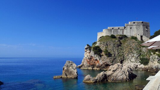 Dubrovnik castle beach photo