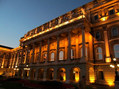 Building budapest sunset