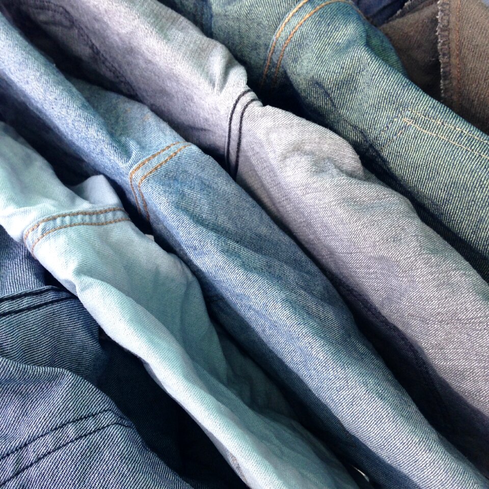 Blue abstract textures