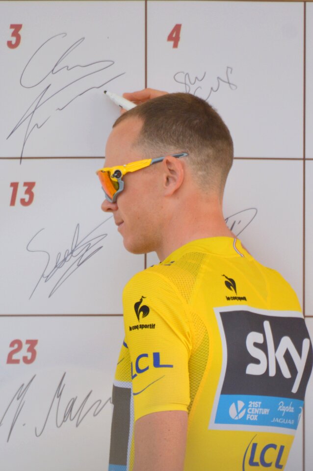 Celebrity cyclist professional road bicycle racer