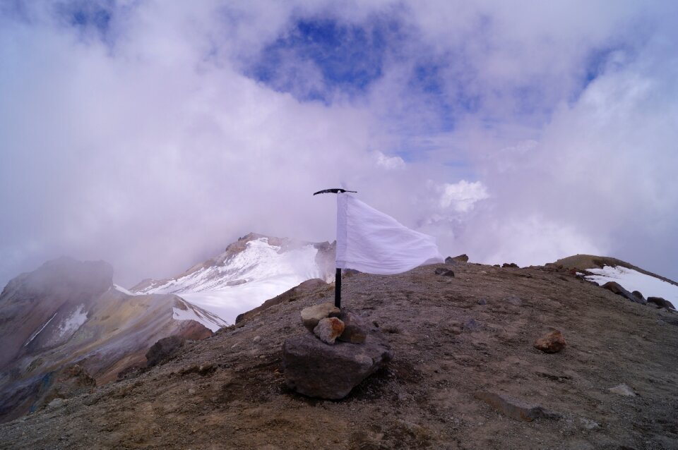 Mountain mountaineering clouds