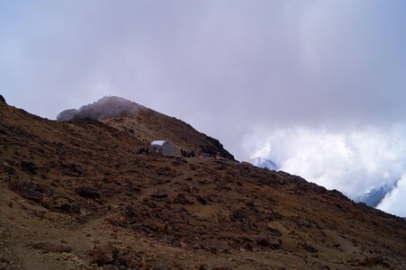 Mountaineering cabin nature photo