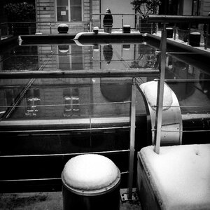 Winter reflection water