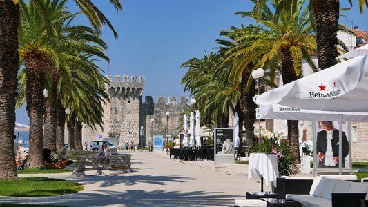 Dalmatia trogir promenade fortress photo