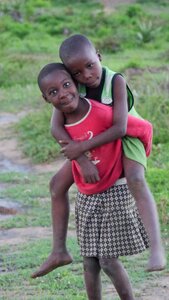 Happy african