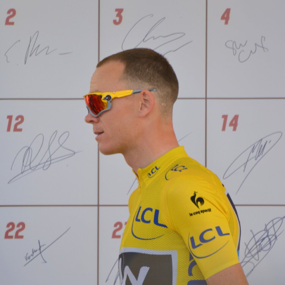 Celebrity cyclist professional road bicycle racer