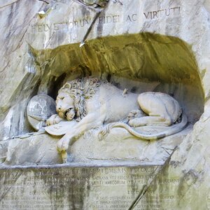 Monument swiss lion photo
