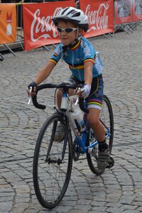 Girl bicycle outfit photo