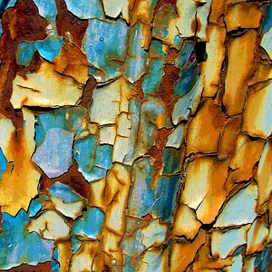 Old weathered paintwork