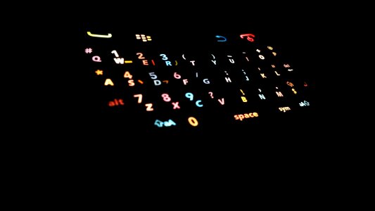 Keyboard colourful diy