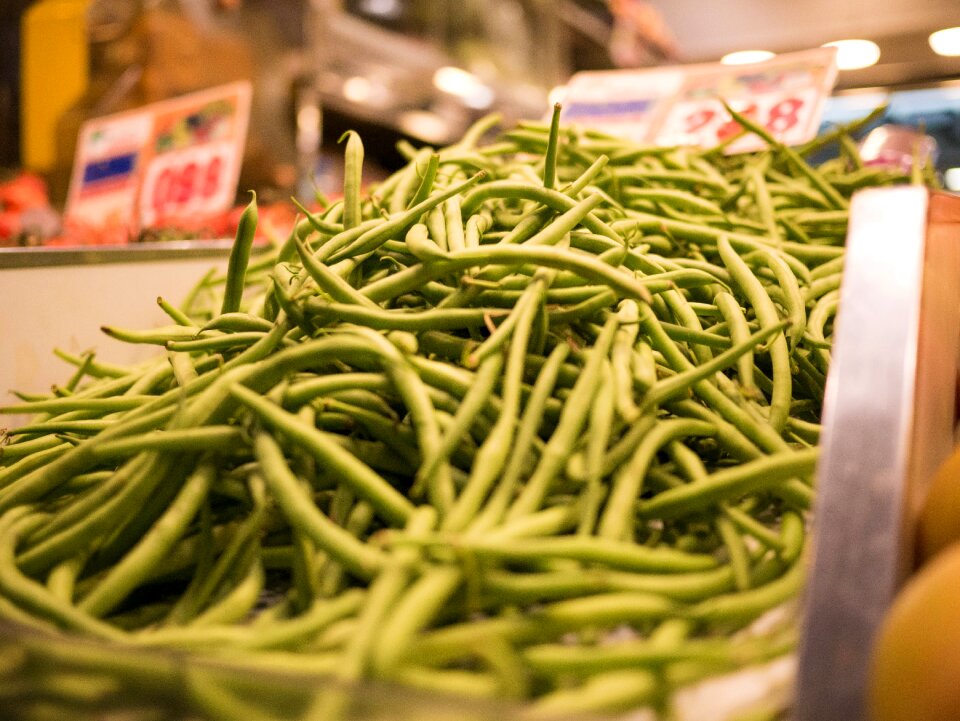 Barcelona judias verdes mercado