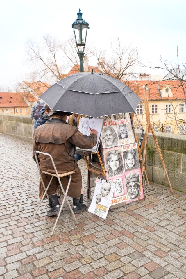 Prague artist bridge