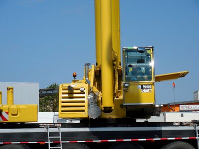 Cabin driver's cab yellow