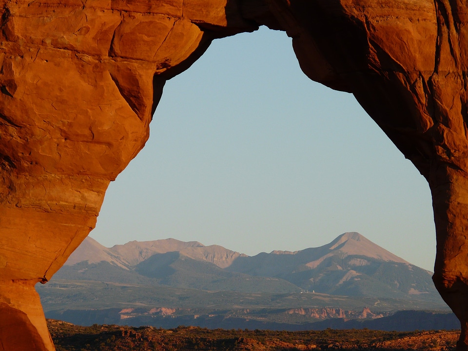 Utah moab stone arch
