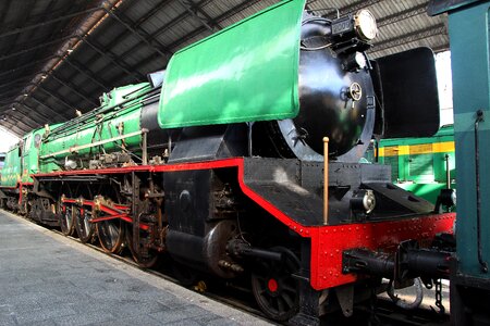 Railway museum steam engine train photo