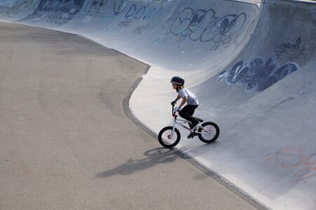 Bmx boy extremely photo