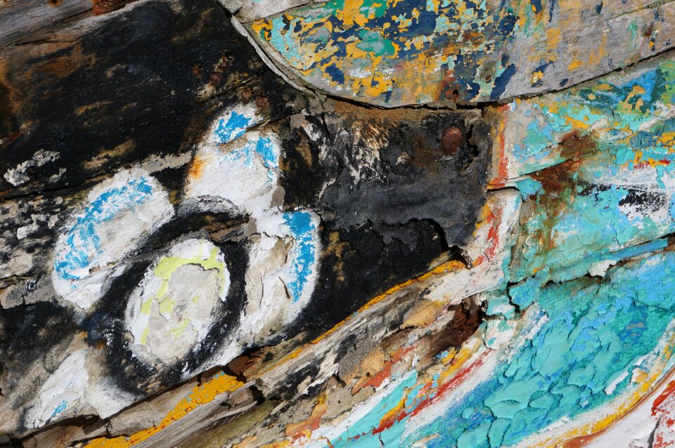 Vintage painted rustic